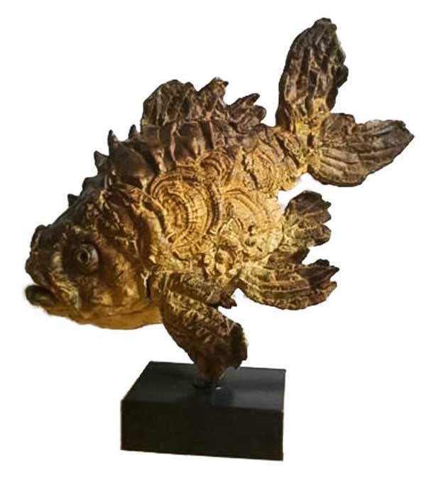 Pieter Vanden Daele Bronze Fisch „Valerius“ in Regensburg